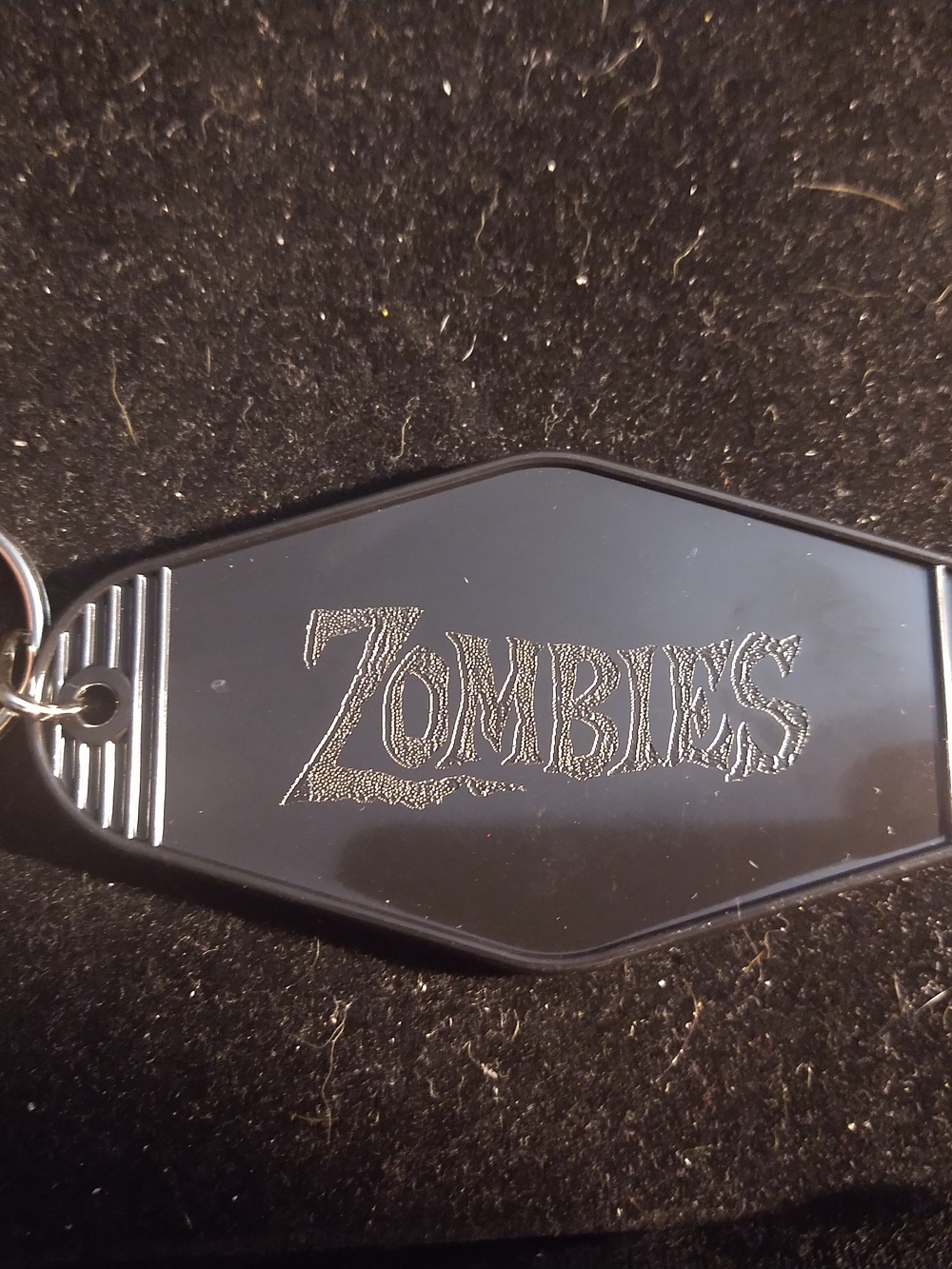 Zombies Black Motel Keychain